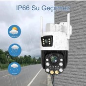 Resim Urfakent İcsee 6 MP Çift Kameralı 36X Optik Zoom Büyük Kasalı PTZ Wifi Kamera(Hafıza Kartı Dahildir) 