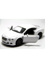 Resim Beyaz - 2012 Bentley Continental GT Speed 1:38 Çek Bırak Oyuncak Araba 