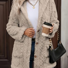 Resim Plus Beden, Hedeflenen Plus Boyutlu Kaban 