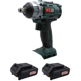 Resim Klpro KLSS18B-20 18 V 2.0 Ah Li-ion Çift Akülü Kömürsüz Profesyonel Somun Sıkma Makinesi 