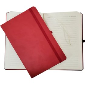 Resim Kırmızı Renk Termo Deri Defter 