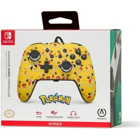 Resim Nintendo Switch Kablolu Oyun Kolu Lisanslı Pikachu Moods 