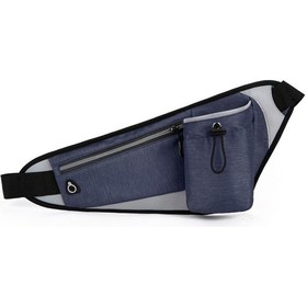Resim Jeehugo Koşu İçin Su Kettle & Telefon Taşıma Özellikli Profesyonel Outdoor Bel Çantası - Lacivert Koyu Mavi 
