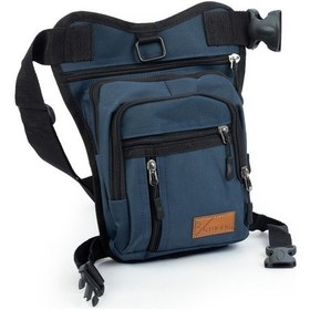 Resim Strong Çok Gözlü İmpertex Kumaş Bel Bacak Omuz Motosiklet Kurye Çantası Bodybag Lacivert 