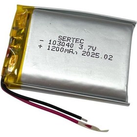 Resim Sertec 103040 3.7v 1200mah Li-polymer Pil 