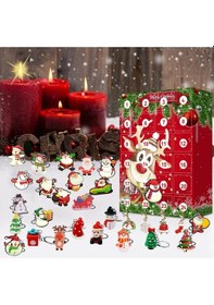 Resim Ulzyvf Reçine Çocuk Anahtarlık Advent Takvimi 24 Bk - Noel Temalı 