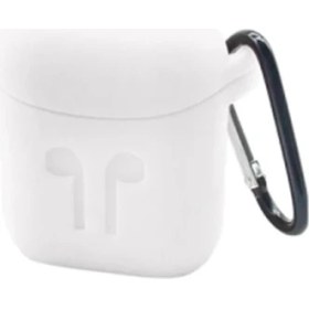 Resim Ally Apple Airpods Için Silikon Kılıf ANAHTARLIKLI-(5775) 