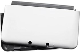Resim 3DS XL/LL Üst ve Alt Kabuklar Kapak Plakaları Kabuklar Gümüş Renk Değiştirme, 3DSXL 3DSLL El Oyun Konsolları ile Uyumlu, Ekstra Dış Muhafaza A/E Üst/Alt Yüz 2 ADET Set 