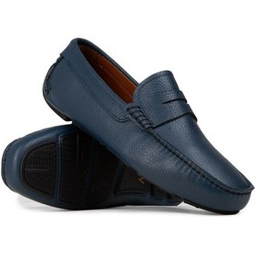 Resim Deery Erkek Hakiki Deri Mavi Loafer Penny - E0920mmvıc01 