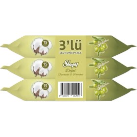 Resim Pamuk Zeytin Cep Mendili 3X15 (45 Yaprak) 