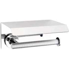 Resim Purelıne Kapaklı Tuvalet Kağıtlığı Krom Renk 85X117X170 Mm 