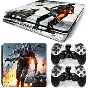 Resim Battlefield Playstation 4 Slim Kasa Sticker Kaplama -04 