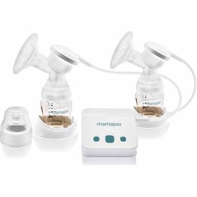Resim Mamajoo Elektronik Çiftli Göğüs Pompası 250ml|20kademe Ayarı,usbli Hafif,biberon ,saklama Kabıuyumlu 