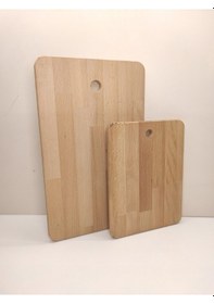 Resim Doğal Ahşap Kayın Kesme Tahtası Ahşap 