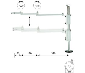 Resim Osaka Osı 570 Paralel Kol 570MM 