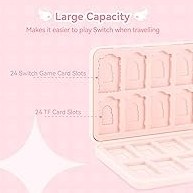 Resim GeekShare Taşınabilir Switch Oyun Kartı Kılıfı Switch Oyun Kartıyla Uyumlu Oyun Kılıfı Tutucu 24 Oyun Kartı Yuvası ve 24 TF Kart Yuvası - Star Wings Serisi 