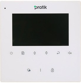 Resim Pratik 2k-430 Daire İçi Monitör 4.3 Inch Dokunmatik Buton Beyaz 