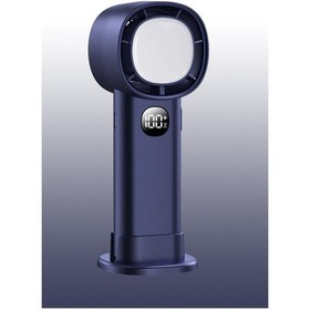 Resim Mini Yüksek Hızlı Usb Taşınabilir El Tipi Vantilatör Koyu Mavi, Gece Lambası S26 100 Takım Taban Gönder + Trendi Topla 