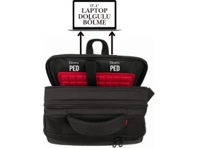 Resim Başkent Çanta Seyahat Sırt Çantası Kabin Boy Laptop Bölmeli 17.3" İnç Genişleyebilir Çok Bölmeli 8683255013791 