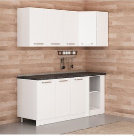 Resim Minar 190cm Köşe Mutfak Dolabı - Beyaz K190-b1 