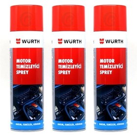 Resim 3X Würth Motor Temizleyici Sprey 500 Ml Su Gerekmez 