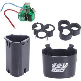 Resim 12V Li-ion Pil Koruma Kartı ile BMS 18650 Lityum Kutu Devre Paketi Kabuk Kılıfı - Dayanıklı ABS Reçine, 3S DC Elektrikli Araç Uyumlu, Güvenli Kurulum için Montaj Aparatları Dahil, Kendi Yapın Araç Kurulumu | Fonksiyonel Tasarım | Sağlam İnşaat 