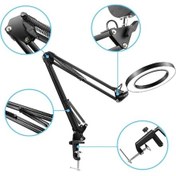 Resim Bosphorusboutique02 Exeo Masa Üstü Ayarlanabilir Led Işık 5x Büyüteç Lamba, Mükemmel Okuma Işıklı Lamba Diğer 