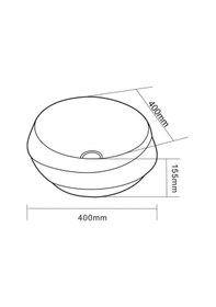 Resim Eva Banyo Lena E-4131 Tezgah Üstü Porselen Lavabo 