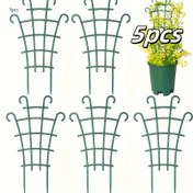 Resim 5 adet Yığınlanabilir Bitki Destek Çubukları - Ağır Plastik Bahçe Trelisi, İç/Dış Mekan için Yerden Tasarruf Sağlayan Dikey Bitki Çubukları, Sağlam Taban, Sarmaşık, Gül, Sebze, Domates, Tırmanma Bitkileri için İdeal - Patio, Balkon, Bahçe, DIY Bitki Destekleri için Mükemmel - Kolay Montaj ve Depolama, Tırmanma Bitkileri için Bahçe Trelisi, Patio Bahçeciliği, Çizgili Tasarım, Hava Koşullarına Dayanıklı Malzeme, Sebze Yetiştiricileri, Balkon Bahçeciliği, Kompakt Tasarım, Dayanıklı Yapı, Sebze Ye 