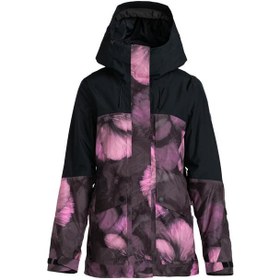 Resim Roxy Gore-tex Glade Printed Kadın Siyah Snowboard Ceketi 