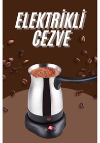 Resim Çelik Kahve Makinesi Cezve 800 Watt Paslanmaz Çelik Türk Kahvesi Makinesi Çok Renkli 