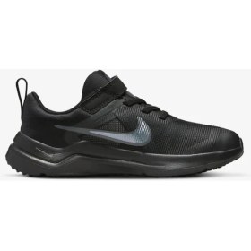 Resim Nike Downshifter 12 Kids Black Psv Kız Çocuk Çırtlı Bantlı Yürüyüş Koşu Ayakkabısı Siyah 