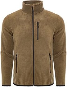 Resim Ghassy Co. Erkek Pro Rüzgar Geçirmez 5 Cepli Outdoor Tam Fermuarlı Polar Ceket 