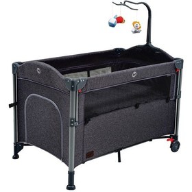 Resim Baby2Go Venedik Anne Yanı Oyun Parkı & Beşik 70x110 CM 