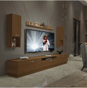 Resim Decoraktiv Trendstyle 270da Slm Tv Ünitesi Tv Sehpası - Naturel Ceviz 