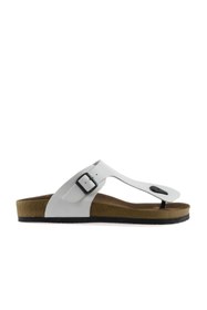 Resim Bueno Shoes Beyaz Napa Deri Erkek Parmak Arası Terlik 05mt101 