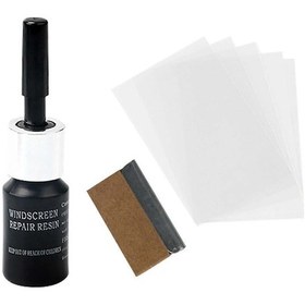 Resim Çatlaklar Giderildi Cam Tamir Kiti Ön Cam Tamir Sıvısı Oto Cam Nano Tamir Sıvıları Cam Düzeltici 3'lü Siyah 