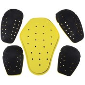 Resim Novahub Suntek Mx Zırhlı Dirsek-sırt-omuz Koruma Seti Sarı - Siyah 