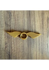Resim Kitap Ayracı - Sayfa Tutucu - Tek El Kitap Okuma Aparatı Altın Snitch 