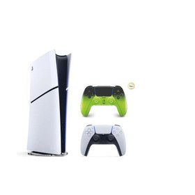 Resim Sony Playstation 5 Slim Digital + Sony DualSense Remix Green Kablosuz PS5 Oyun Kolu 