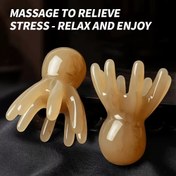 Resim 1/3/6 adet Elde Tutulan Ahtapot Başı Masaj Tarak - Şeffaf Plastik Saç Aracı, Meridyen ve Akupunktaj Rahatlatma, Rahatlayın ve Keyif Alın 
