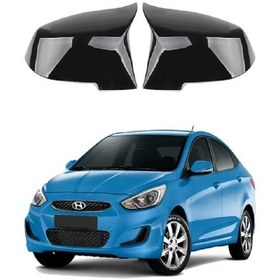 Resim Hyundai Accent Blue Araca Özel Batman Yarasa Ayna Kapağı Pianobla 