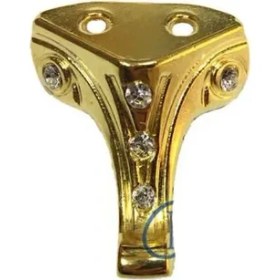 Resim Moda Taşlı Ahşap Sandık Ayağı, Kutu Ayak 3,5 cm - Sarı, 50 Adet - Lisinya 