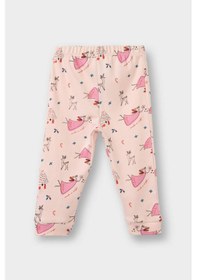 Resim Defacto Kız Bebek Pijama Takımı Yılbaşı Temalı Uzun Kollu Üst Uzun Alt F0642a525aupn127 Pembe-pn127 