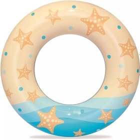 Resim Bestway Desenli Şişme Simit 61cm Çok Renkli 