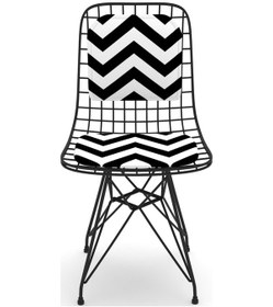 Resim Knsz kafes tel sandalyesi 1 li mazlum syhaldo sırtminderli ofis cafe bahçe mutfak 