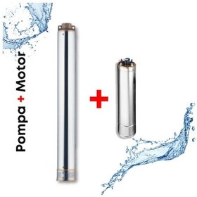 Resim Alarko 4sdm2/28 - 2 Hp - 220 V Monofaze Dalgıç Pompa 