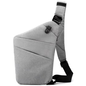 Resim Hombey Erkek Kadın Gri Sağ Omuz Çapraz Çanta, Hafif Taşınabilir, Çoklu Cep Tasarımı, Dolap Ve Değerli Eşyalarınızı Hırsızlıktan Korur Gri 
