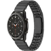 Resim Galaxy Watch 46mm Uyumlu KRD-82 22mm Metal Zore Kordon-Siyah 