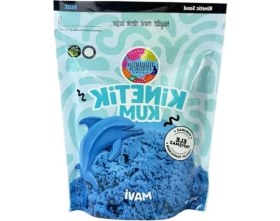 Resim Erdo Ticaret 500 Gram Mavi Kinetik Kum, Eğlenceli ve Eğitici Oyun Malzemesi 